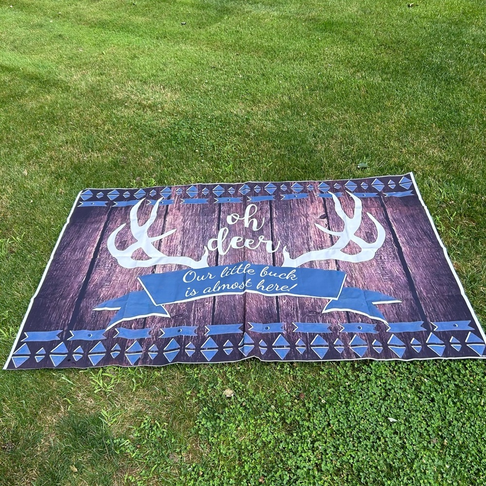 Baby shower banner.